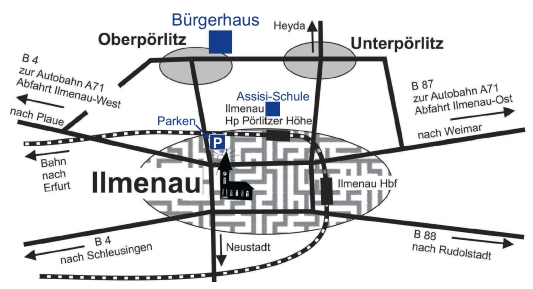 Lageplan Veranstaltungen Folktage Ilmenau