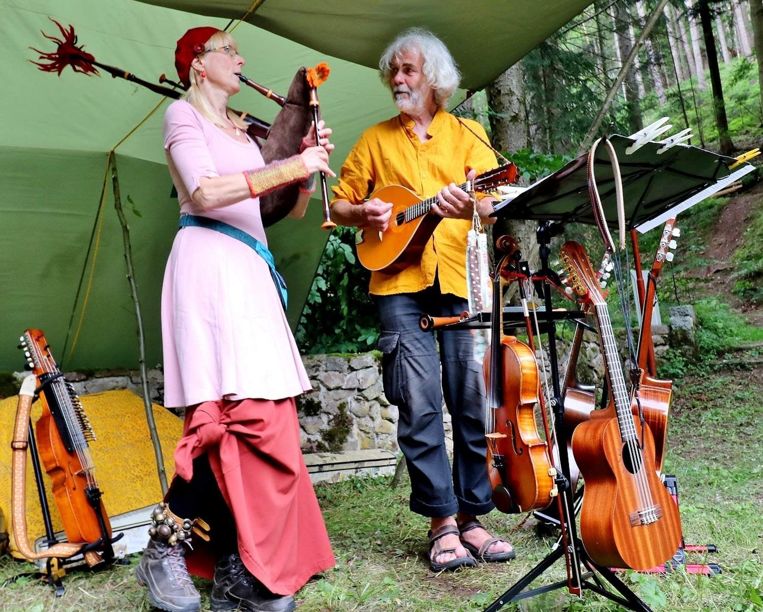 Duo Hand aufs Herz bei den Folktagen Ilmenau 2021